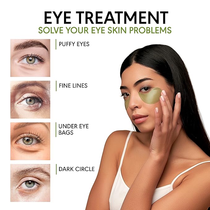 Green tea under eye patches