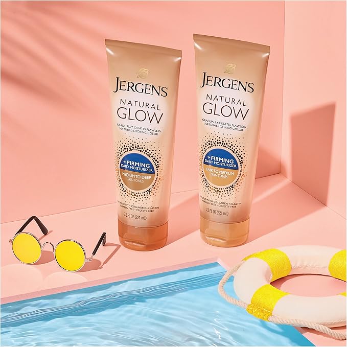 Jergens Natural Glow + Firming Daily Moisturizer Medium to Tan Skin Tones 7.5oz