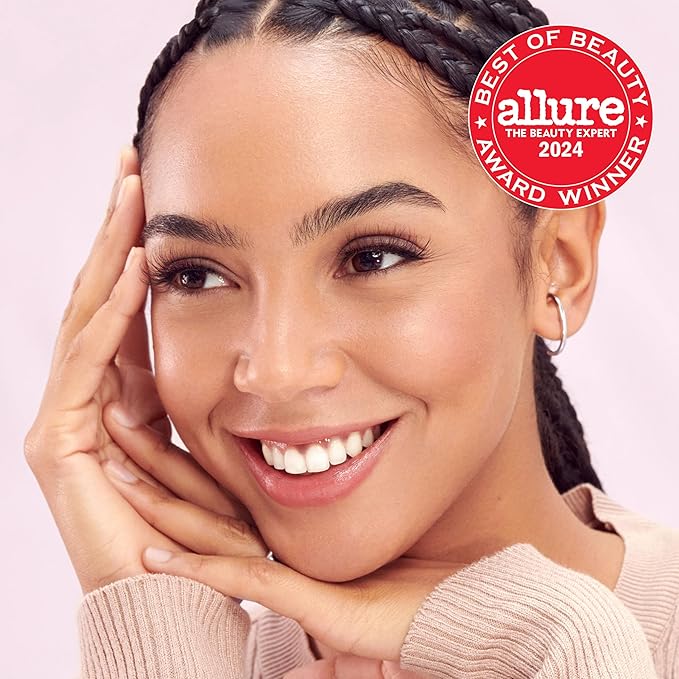 KISS The New Natural, False Eyelashes, 'Pearl Earring', 12 mm, Includes 4 Pairs Of Lashes, Contact Lens Friendly, Easy to Apply, Reusable Strip Lashes