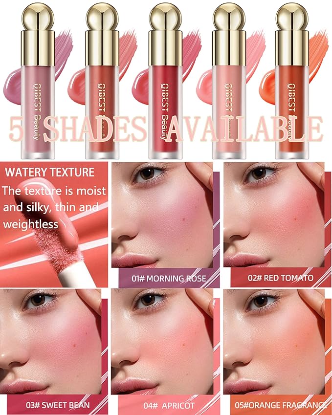 Liquid Blush Wand, Creme Matte Finish Looking, Dewy Women-# 05