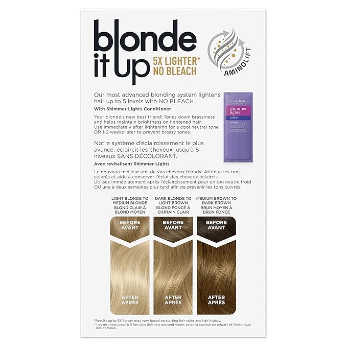 Clairol Blonde It Up Permanent Hair Dye, Platinum Blonde Hair Color, Pack of 2