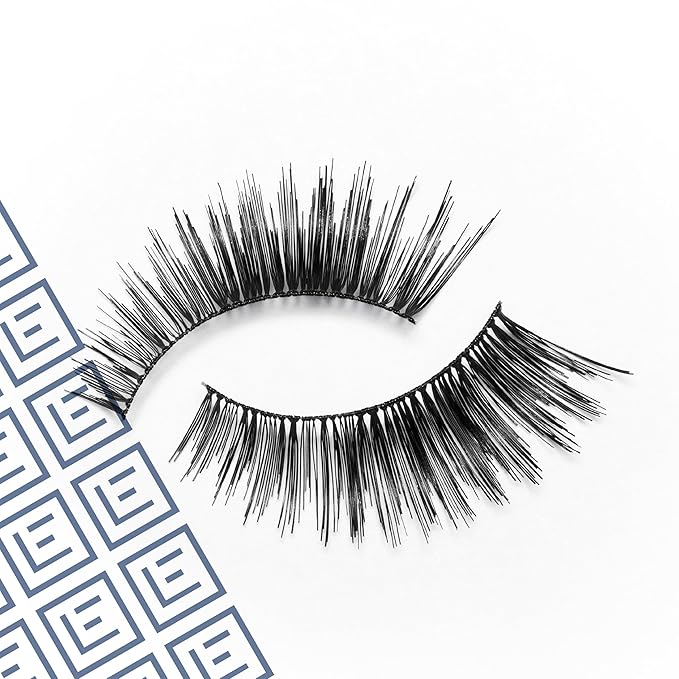 Eylure Press On Pre-Glued False Eyelashes, 3/4 Length Lashes, No. 005, 1 Pair