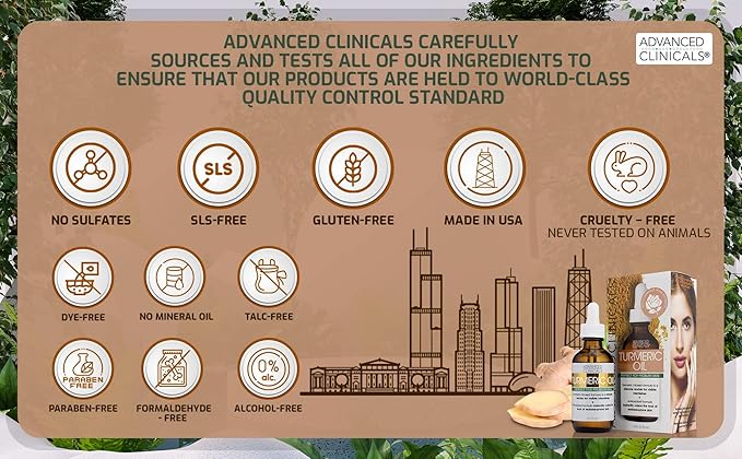 Advanced clinicals turmeric oil facial