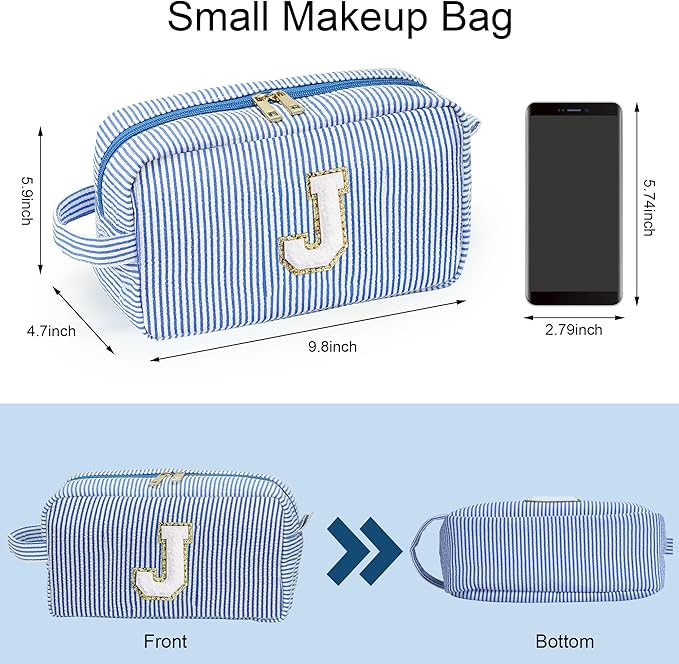 YOOLIFE Initial Makeup Bag for