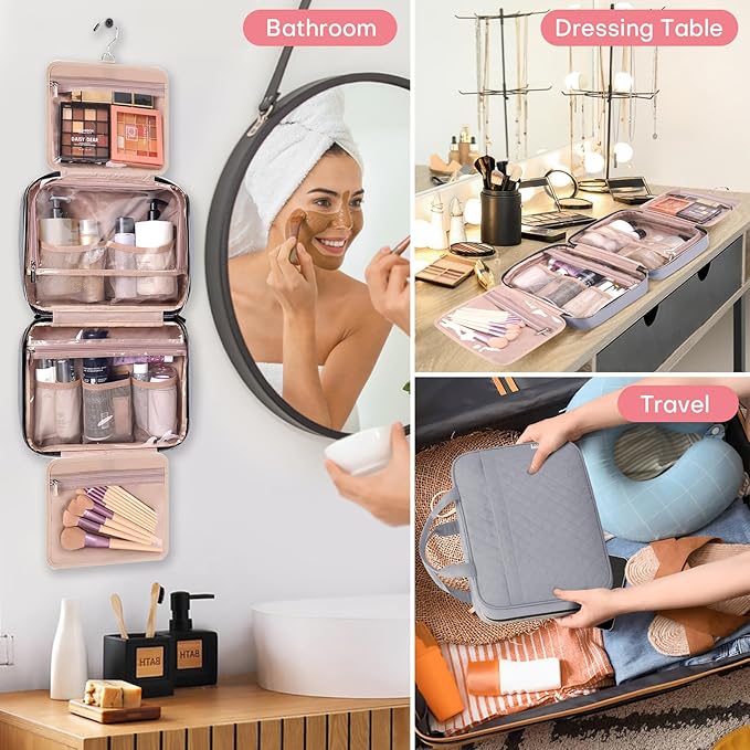 Travel toiletry bag for women,