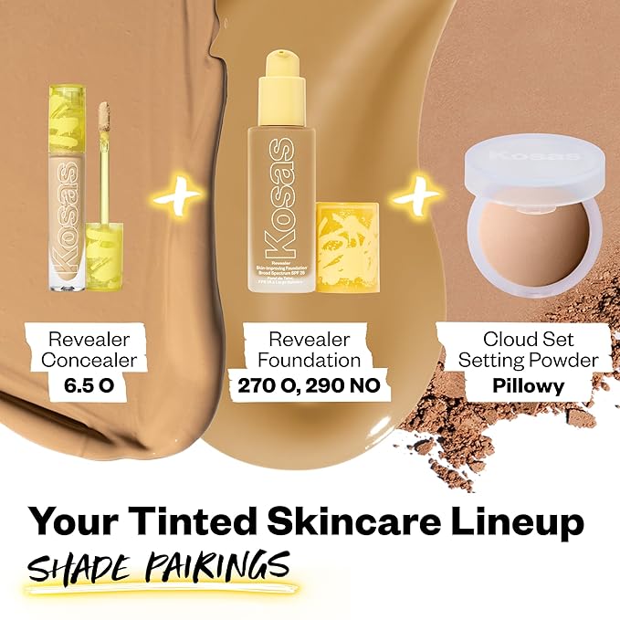 Kosas Revealer Concealer - Medium Coverage Makeup with 6.5 O)