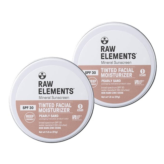 Raw Element Ultra-Moisturizing Tinted Face Cream, Non Toxic 1.8 oz