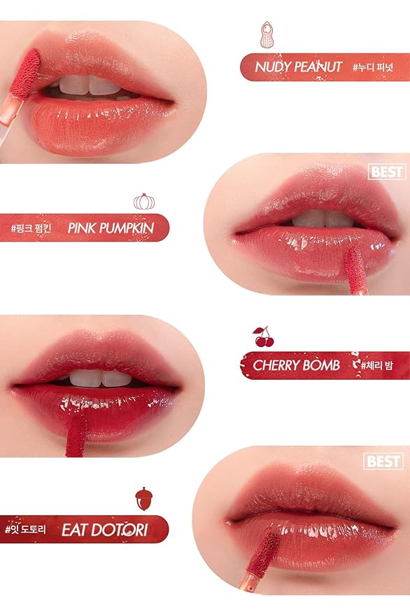 rom&nd Juicy Lasting Tint 10 NUDY PEANUT, Vivid Lip 5g