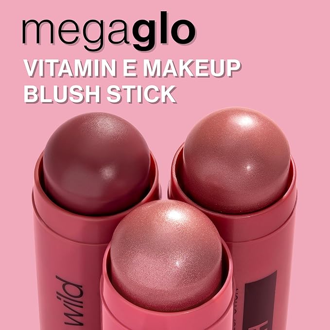 wet n wild MegaGlo Makeup Stick, Buildable Color, Versatile Use, Cruelty-Free & Vegan - Say It Ain't Rose