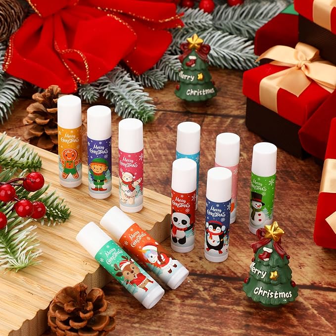 50 Pcs Cute Christmas Lip Balms Girls