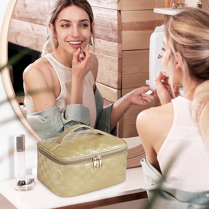 Large travel makeup bag makeup