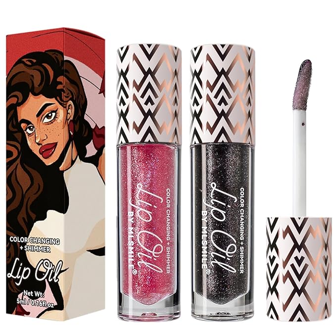 2 Colors Boss Up Color Changing Lip Oil,