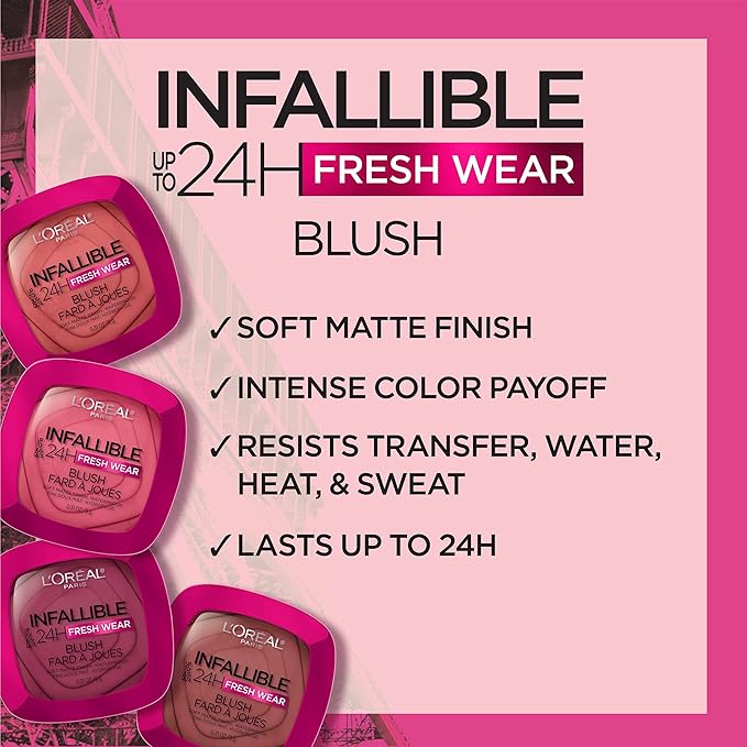 L'Oreal Paris Infallible Up to 24H Fresh Wear Pink 10, 0.31 Oz