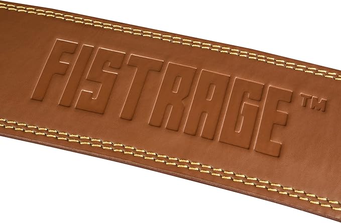 FISTRAGE Lever Buckle Weight Lifting Leather Black Belt