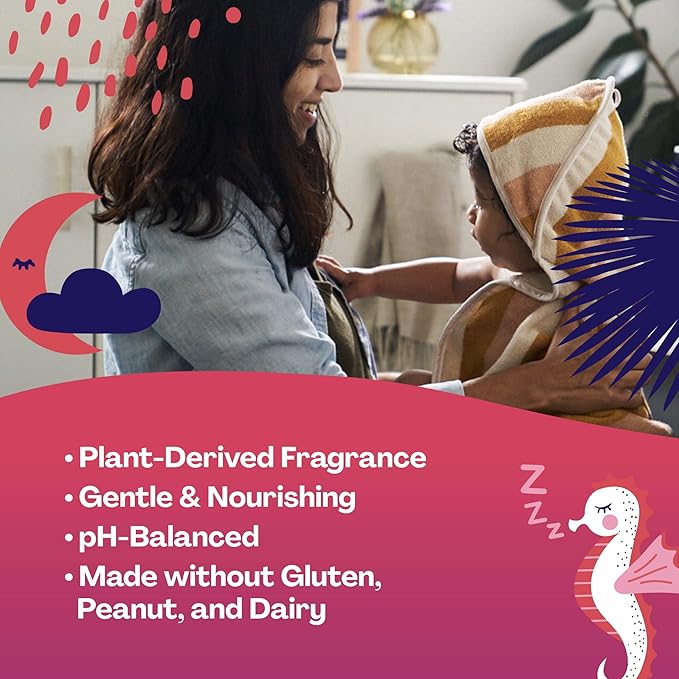 Hello Bello Kids Shampoo and Body Wash, Gentle Hypoallergenic Tear-Free Formula, Vegan and Cruelty-Free, Creamy Coconut Scented - 10 fl oz