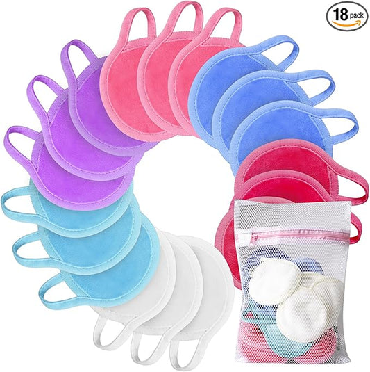 Reusable makeup remover pads, 18