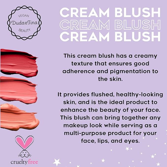 Duda e Tina 3 in 1 Cream Blush, - Coral) 3ml