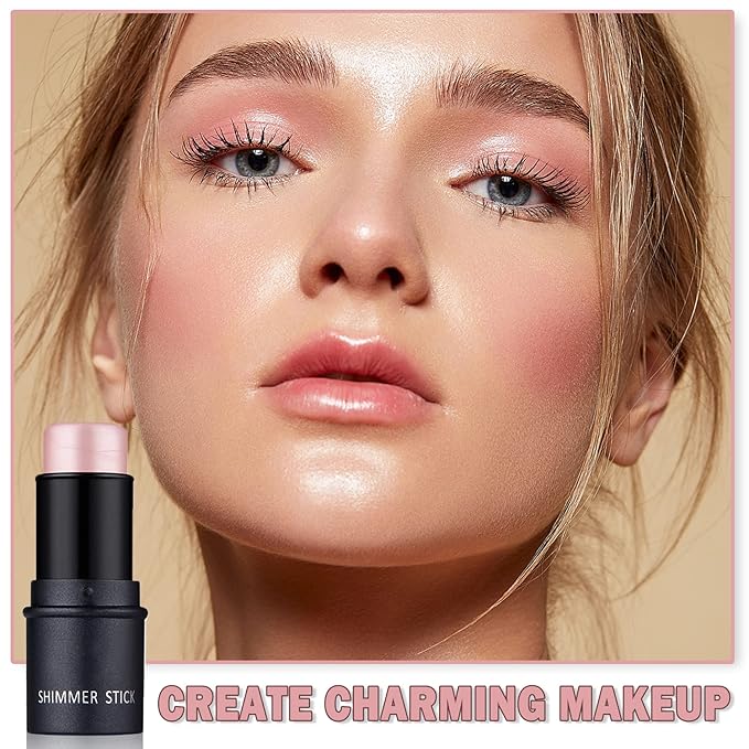 CAHIUYOA Cream Contour Stick,Highlighter Bronzer Stick Makeup Waterproof - 01