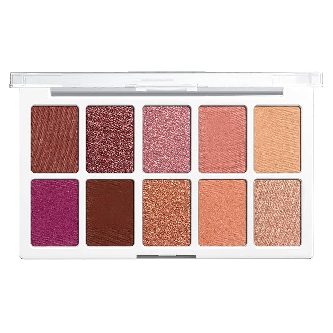 wet n wild Color Icon 10-Pan Eyeshadow Makeup Palette, Long Lasting, Shimmer, Metallic, Glittery, Matte, Rich Smooth Pigment, Cruelty Free - Pink Heart And Sol