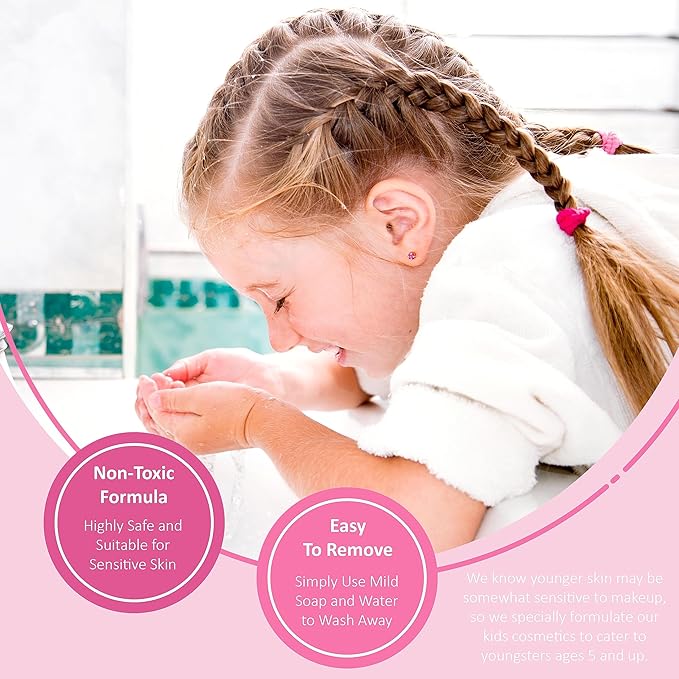 14pc Fruity Flavored Lip Gloss Set - Lip Gloss in Assorted Fruity Flavors, Non Toxic Makeup for Kids & Teens