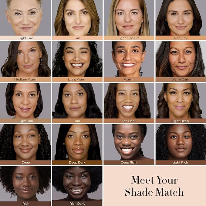 LUMINESS Silk Airbrush Spray Foundation & Buffing Brush Rich Dark)