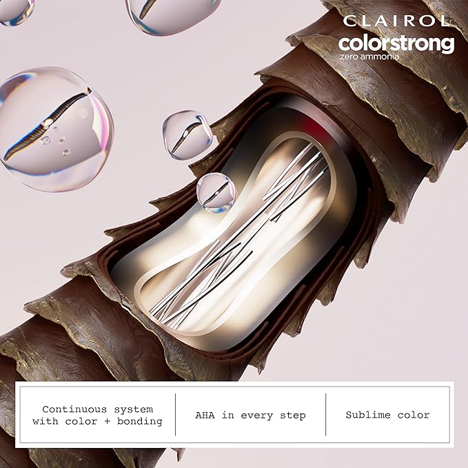 Clairol ColorStrong Permanent Zero Ammonia Hair Dye, 6.0 Light Brown - Roma Hair Color, Pack of 1