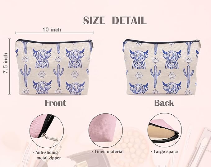 Western makeup bag,western gifts for