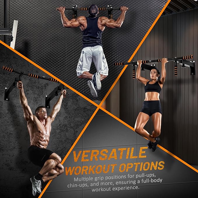 FICTOR Door Pull up Bar for Doorway 30''-37'' Door