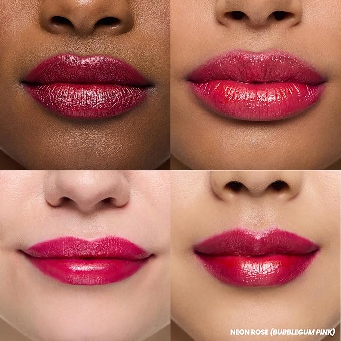 Wonderskin Wonder Blading Lip Stain Peel Off and Reveal Kit - Long Lasting, Waterproof Pink Lip Tint, Transfer Proof Natural Makeup Stain Kit (Neon Rose)