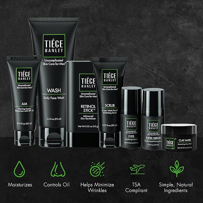Tiege Hanley Mens Skin Care Set, Rejuvenation Skin Tiege