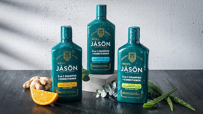 Jason Men's Calming 2-in-1 Shampoo and Conditioner, 12 oz