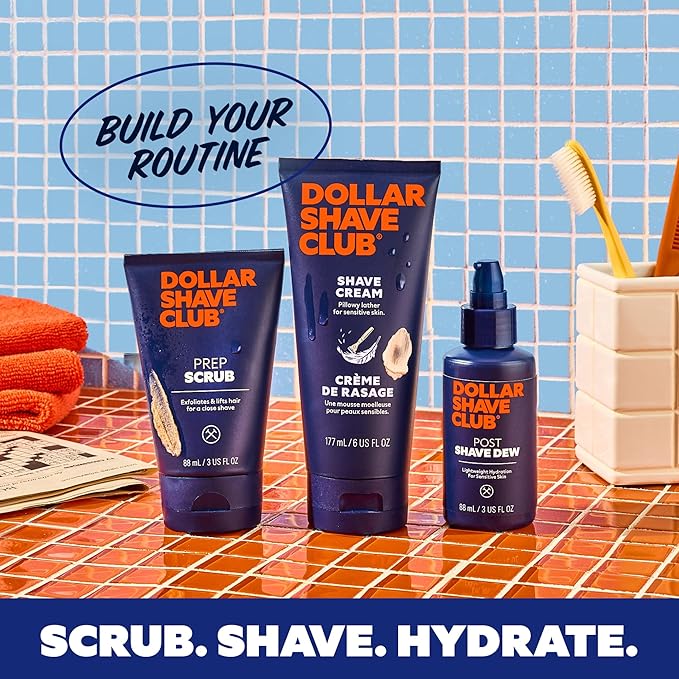 Dollar Shave Club | Shave Cream 6 ounce (2 Pack) | Hydrating Shaving Cream for Sensitive Skin