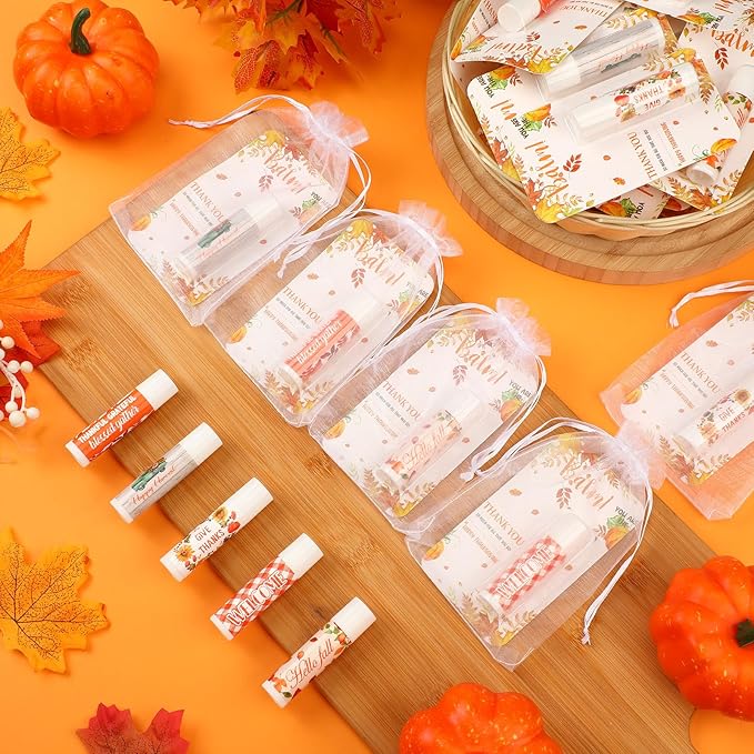 60 Pcs Thanksgiving Gifts Bulk Lip