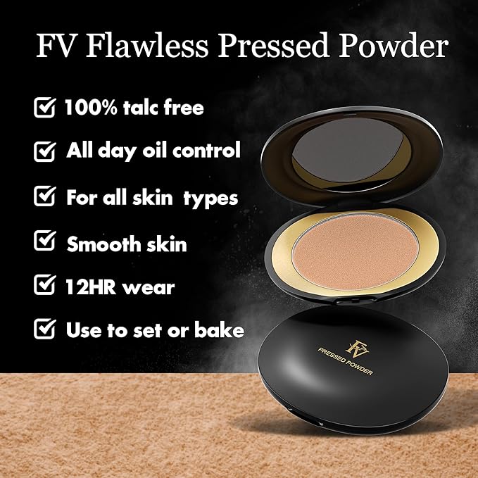 FV Setting Powder, Oil-Control, Long-Lasting, Medium Coverage Pressed 0.28 Oz
