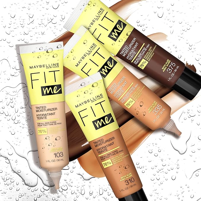Maybelline Fit Me Tinted Moisturizer, Natural Coverage, Face 1 Count