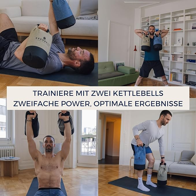 Foldable & adjustable kettlebell 2-14 kg – water-