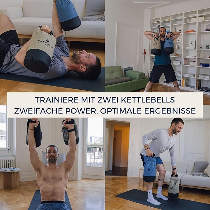 Foldable & adjustable kettlebell 2-14 kg – water-