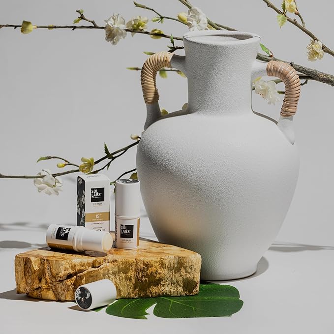 SPF 15 Lip Balm – Lip Moisturizer with SPF, Broad Spectrum Chapstick Hydration Lip Balm, Vegan & Cruelty-Free, Shea Butter Hydration, Zinc UV Protection, 11g Giant Chapstick, Lavender Mint Flavor