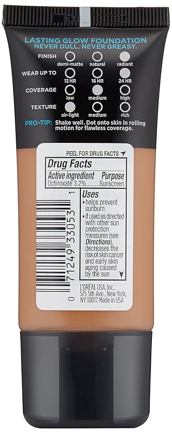 L'Oreal Paris Makeup Infallible Up to 24HR Pro-Glow 1 fl oz