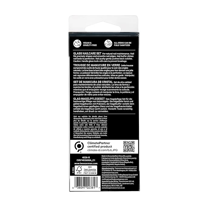Tweezerman Glass Nailcare Set