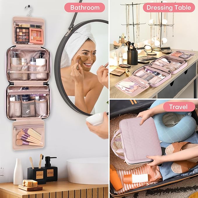 Travel toiletry bag for women,