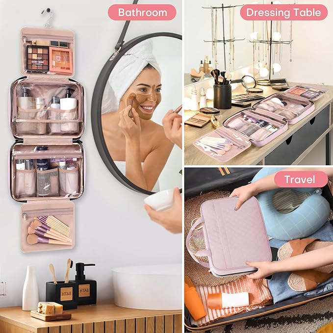 Travel toiletry bag for women,