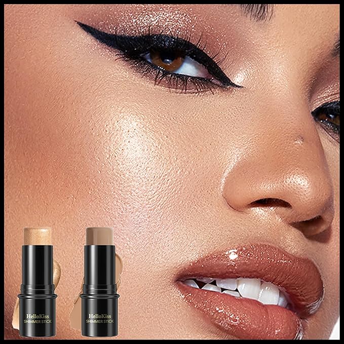 MIELIKKI 2Pcs Cream Contour Stick Makeup, Highlighter Stick