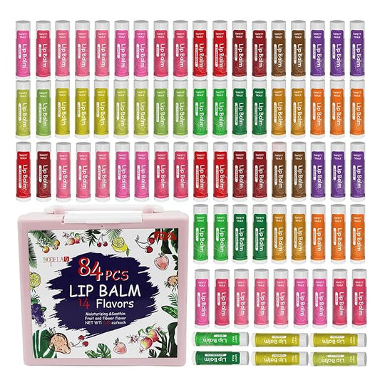 84 Pack Natural Lip Balm Bulk