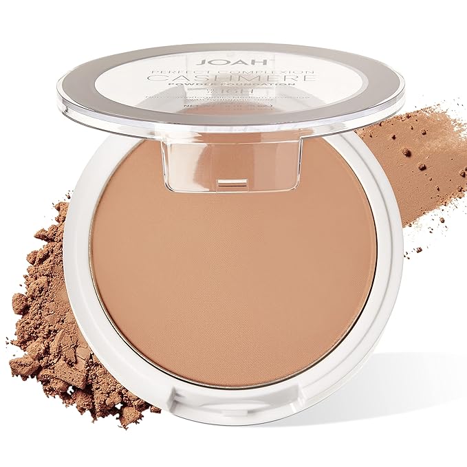 JOAH Perfect Complexion Cashmere Powder Foundation, Medium Face
