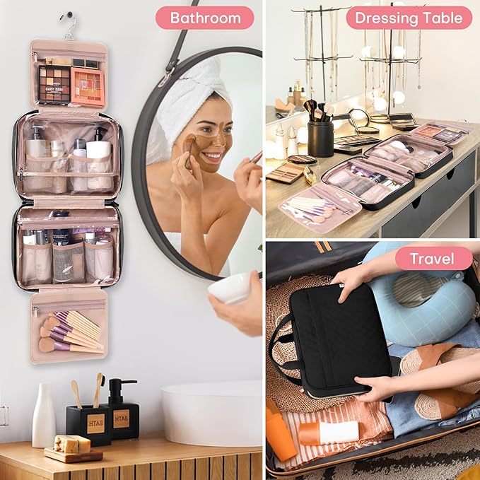 Travel toiletry bag for women,