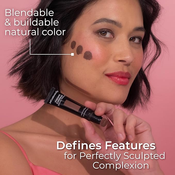 MCoBeauty Instant Contour Beauty Wand, Medium/Dark, Sculpt & Free Cosmetics