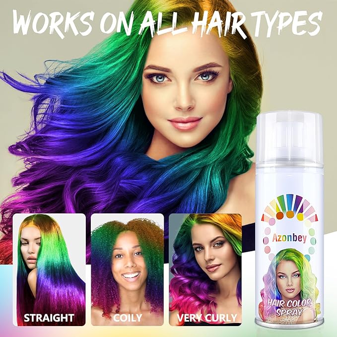 Temporary Hair Color Spray, Powder