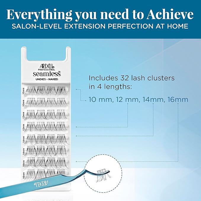 Ardell Seamless Naked Underlash Extensions Refill Kit - DIY Lash Clusters, Eyelash Extension, Natural Look Lashes, 1-Pack