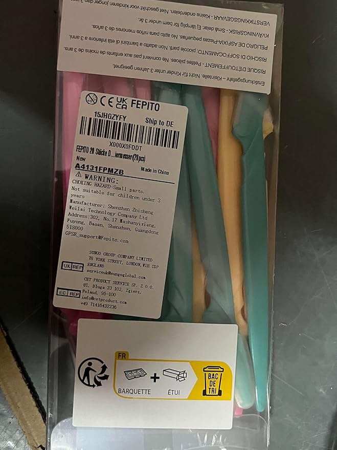 FEPITO Eyebrow Razor Shaper Shavers Trimmers for Women and Men Face Hair Removers Multipurpose Exfoliating Face Razor